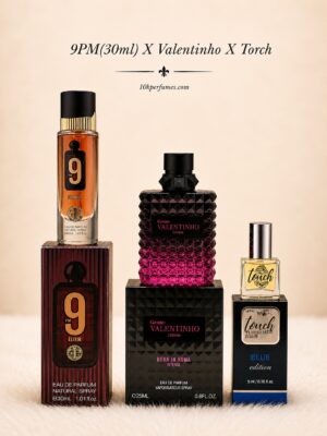 9PM Elixir (30ml) X Valentino (25ml) X Torch Oil Perfume Combo