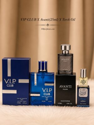 VIP Club (100ml) X Avanti (25ml) X Torch Oil Perfume Combo
